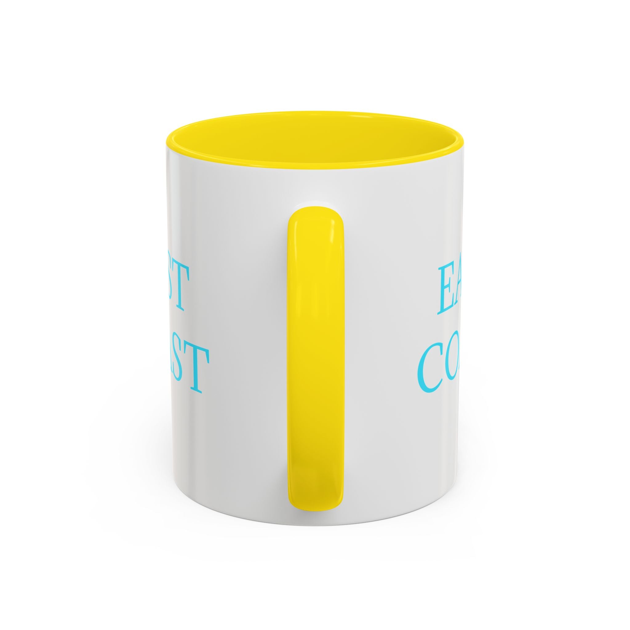 EAST Coast Coffee Mug — Coastal Blue Accent Ceramic Mug (11/15oz)