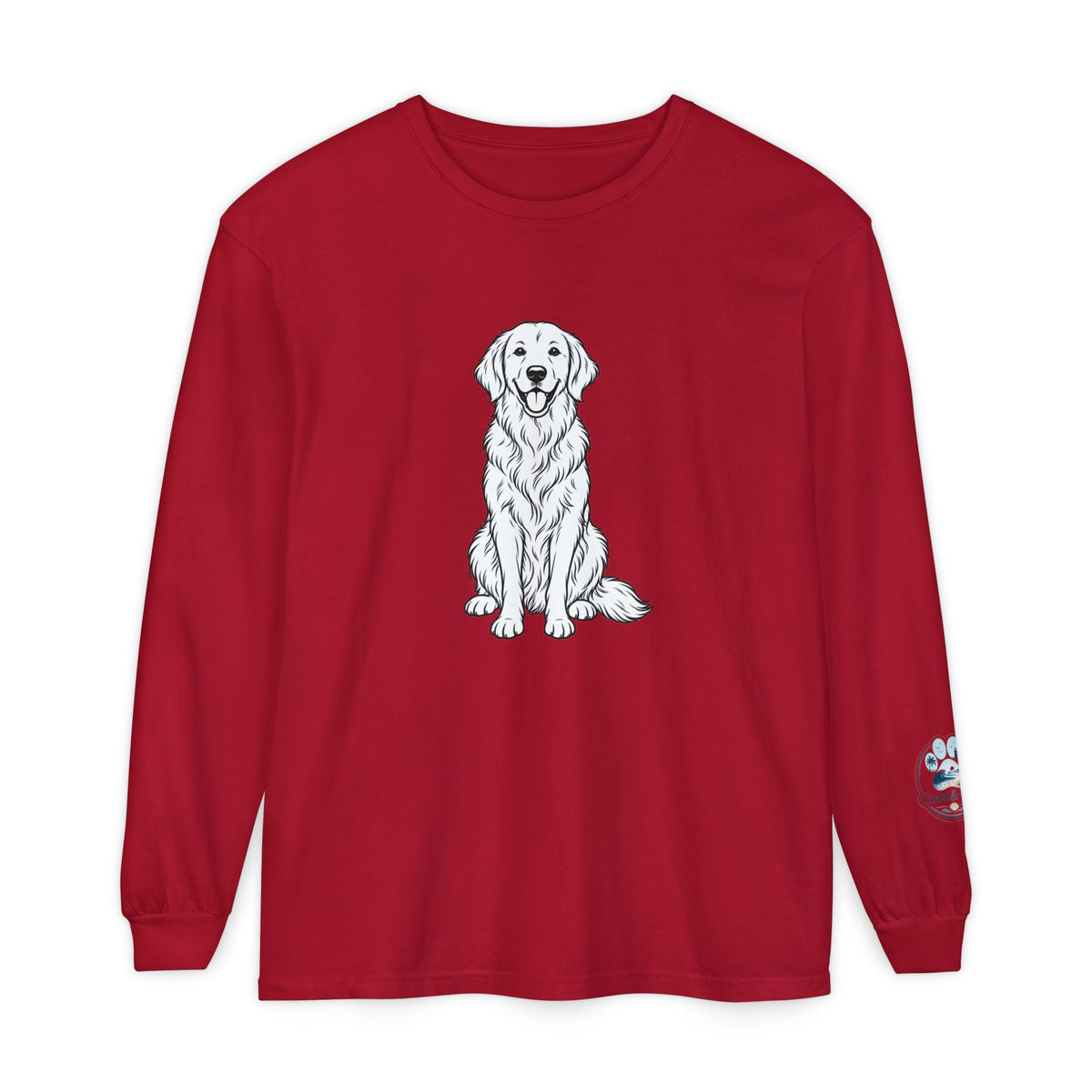 Golden Retriever Front & Back Unisex Long Sleeve Tee