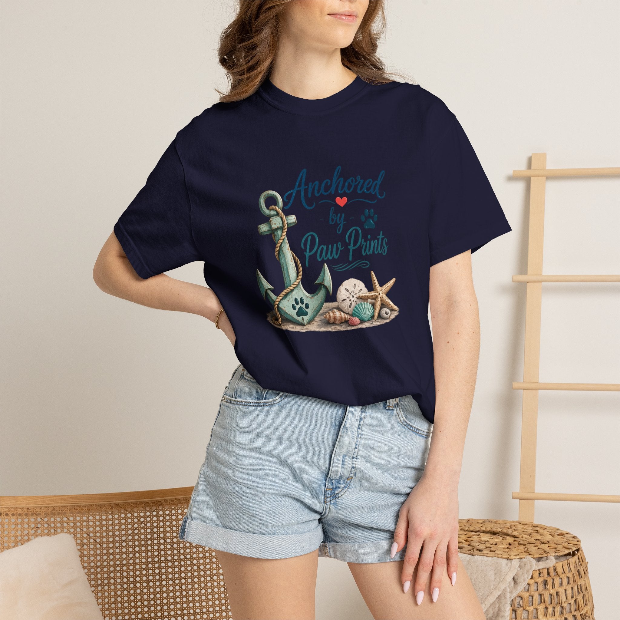 Anchored by Paw Prints  Unisex T-Shirt