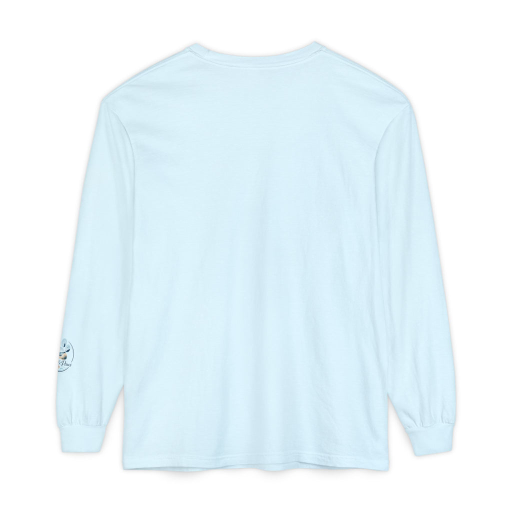 Jeep Girl Long Sleeve Tee — Fall Adventure Pumpkins & Dog Graphic