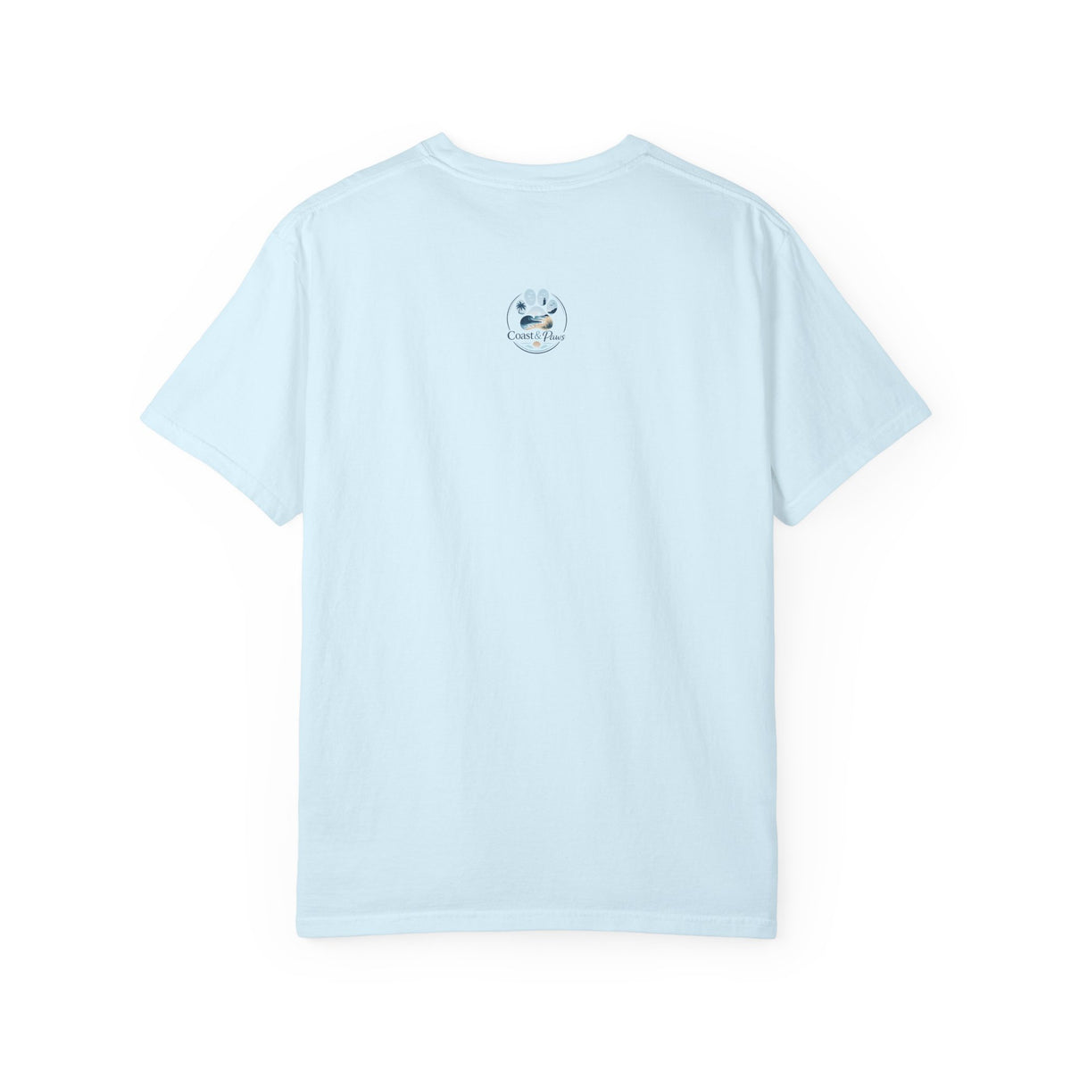 Coastal Soul Canine Heart T-shirt | Beach Dog Sunset Design