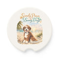 Bernedoodle Soapstone Car Coaster – Sandy Paws Sunny Days