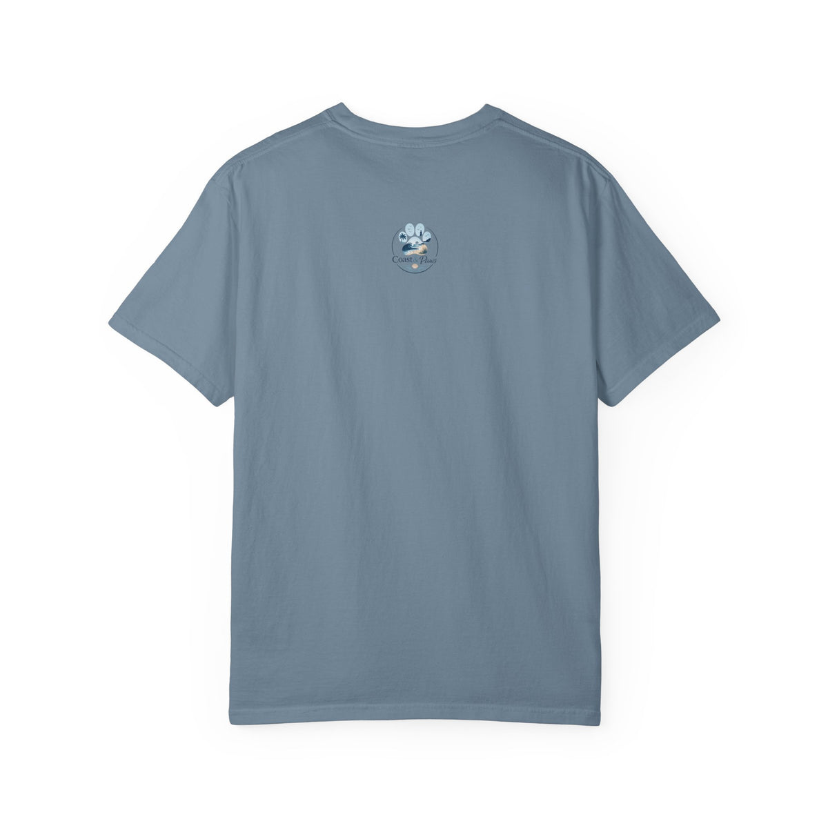 Coastal Soul Canine Heart T-shirt | Beach Dog Sunset Design