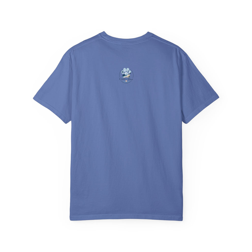 Sip Happens My Dog Understands T-shirt | Unisex Garment Dyed