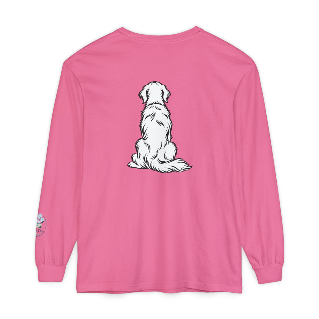 Golden Retriever Front & Back Unisex Long Sleeve Tee