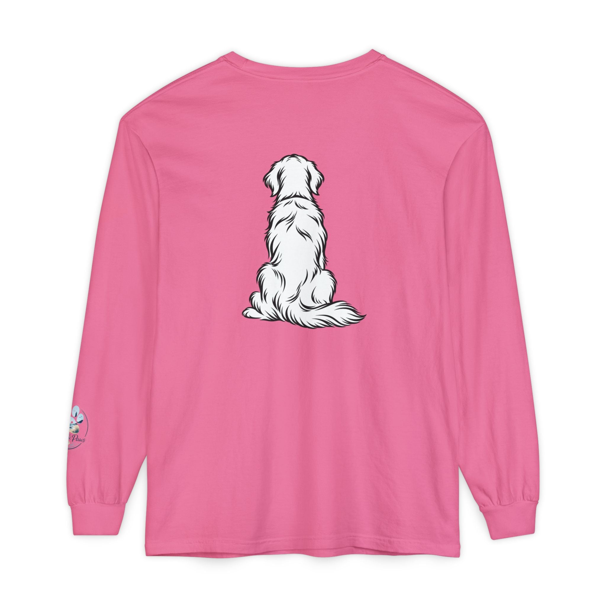 Golden Retriever Front & Back Unisex Long Sleeve Tee