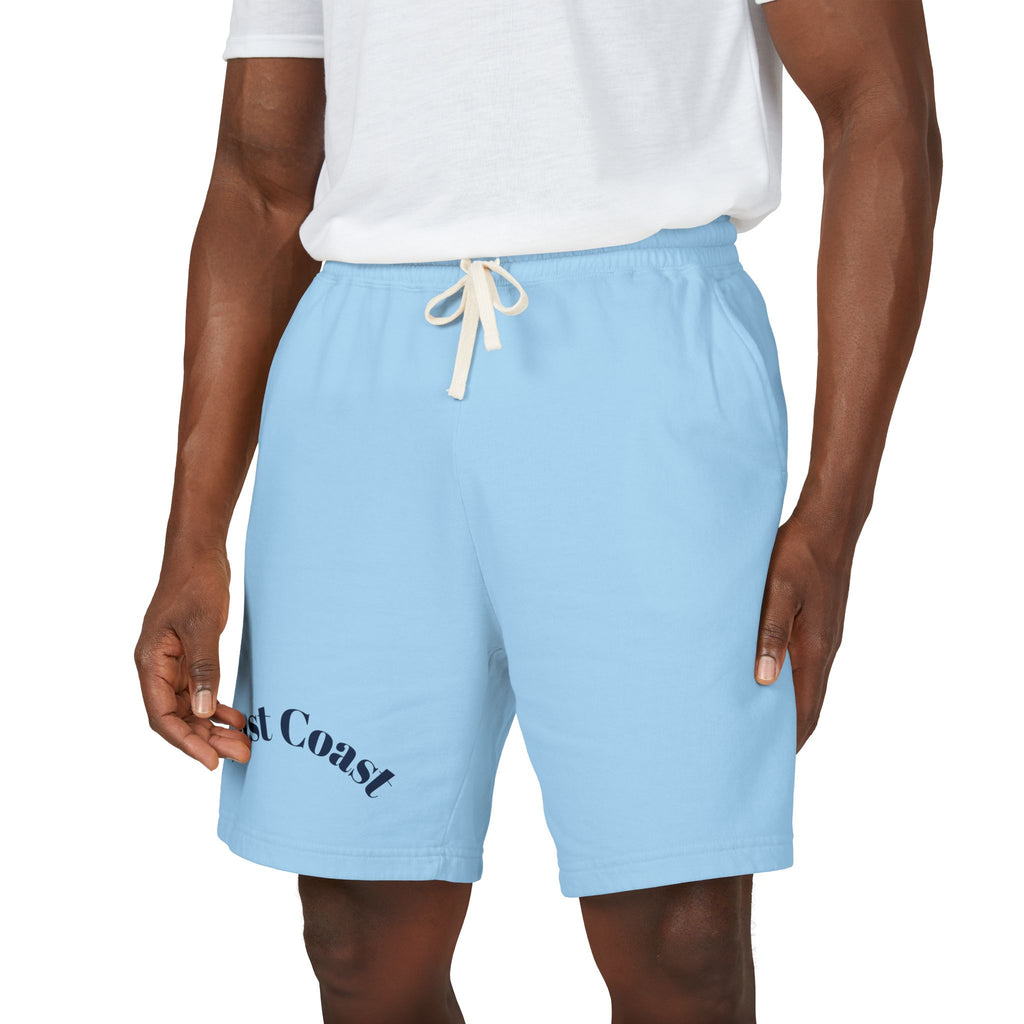 East Coast Graphic Sweat Shorts — Lightweight Garment-Dyed Fleece