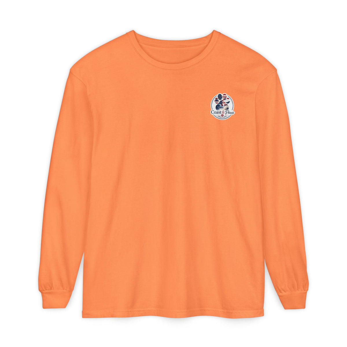 Patriotic Coast & Paws Signature Long Sleeve T‑Shirt