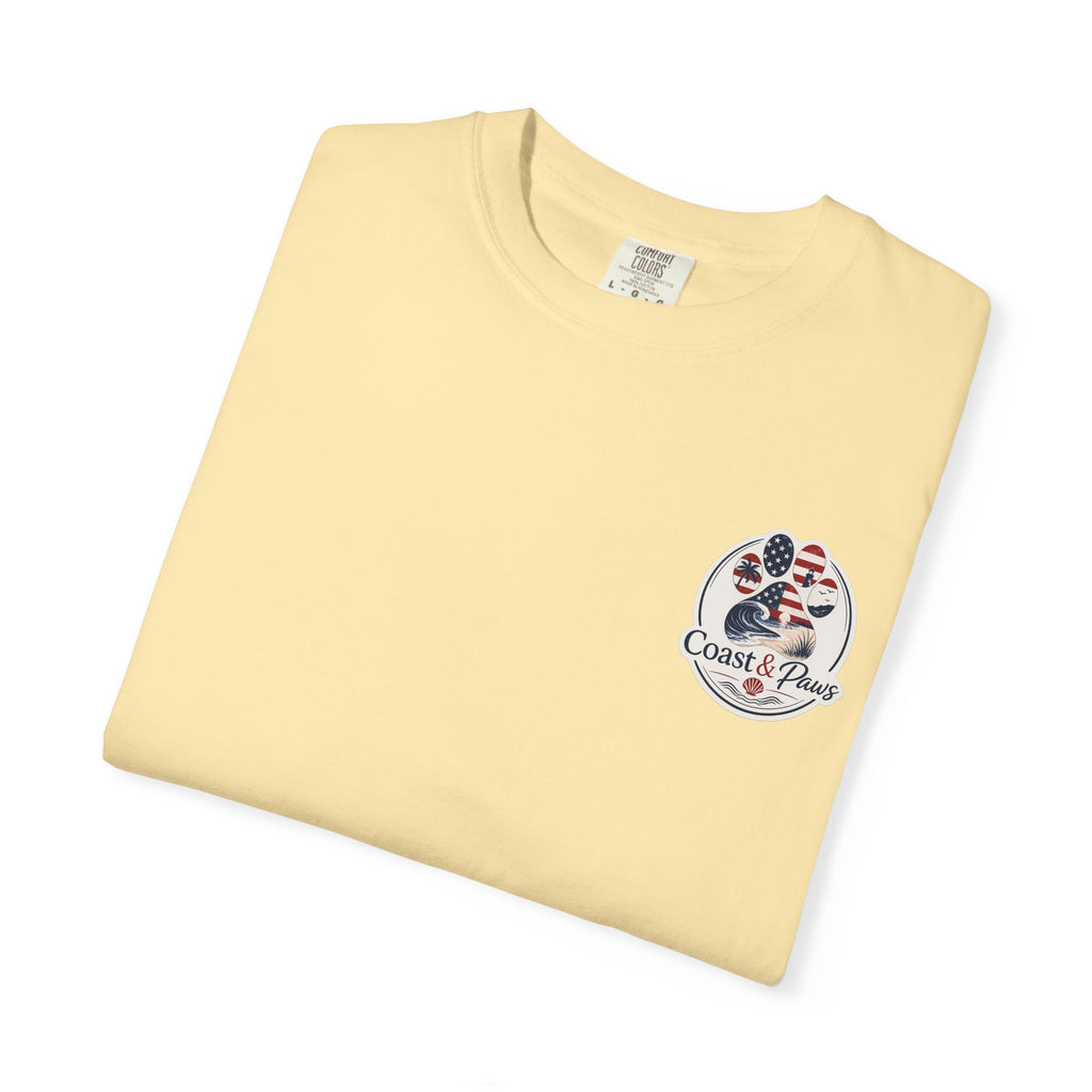 Coast & Paws Signature (Red, White & Blue) Unisex Garment-Dyed T-shirt