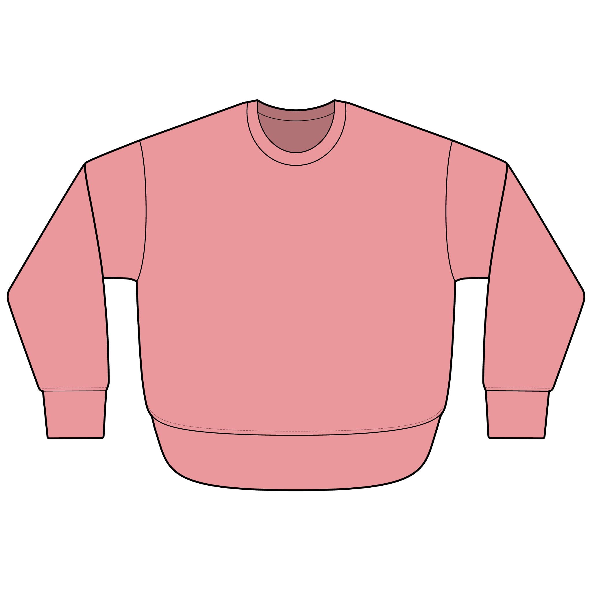 Cool Breezes & Sunsets Soft & Cozy Weekend Fleece Sweatshirt - Raw Edges
