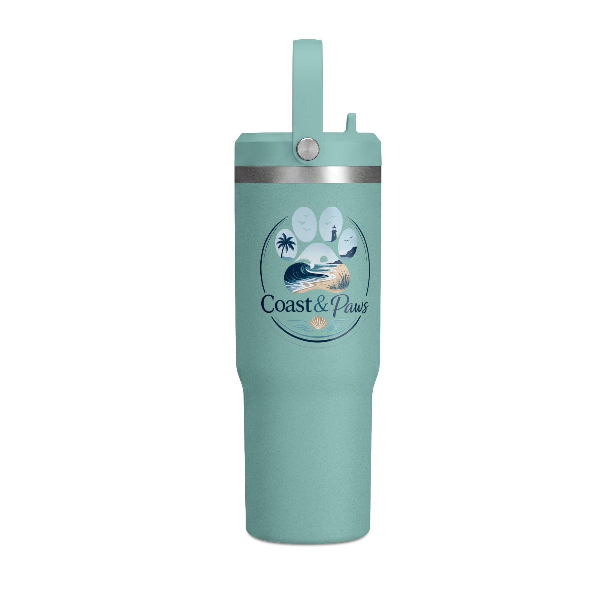 32oz Nomad Tumbler – Coast & Paws Signature Stainless Travel Cup