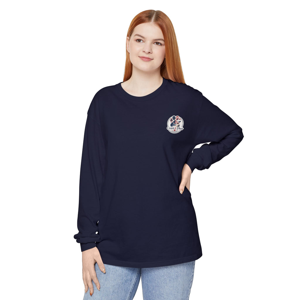 Patriotic Coast & Paws Signature Long Sleeve T‑Shirt