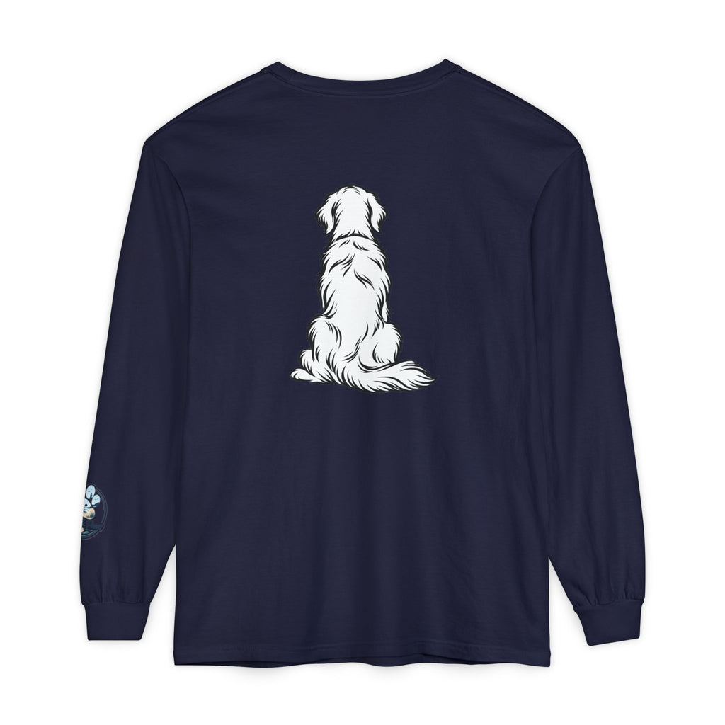 Golden Retriever Front & Back Unisex Long Sleeve Tee