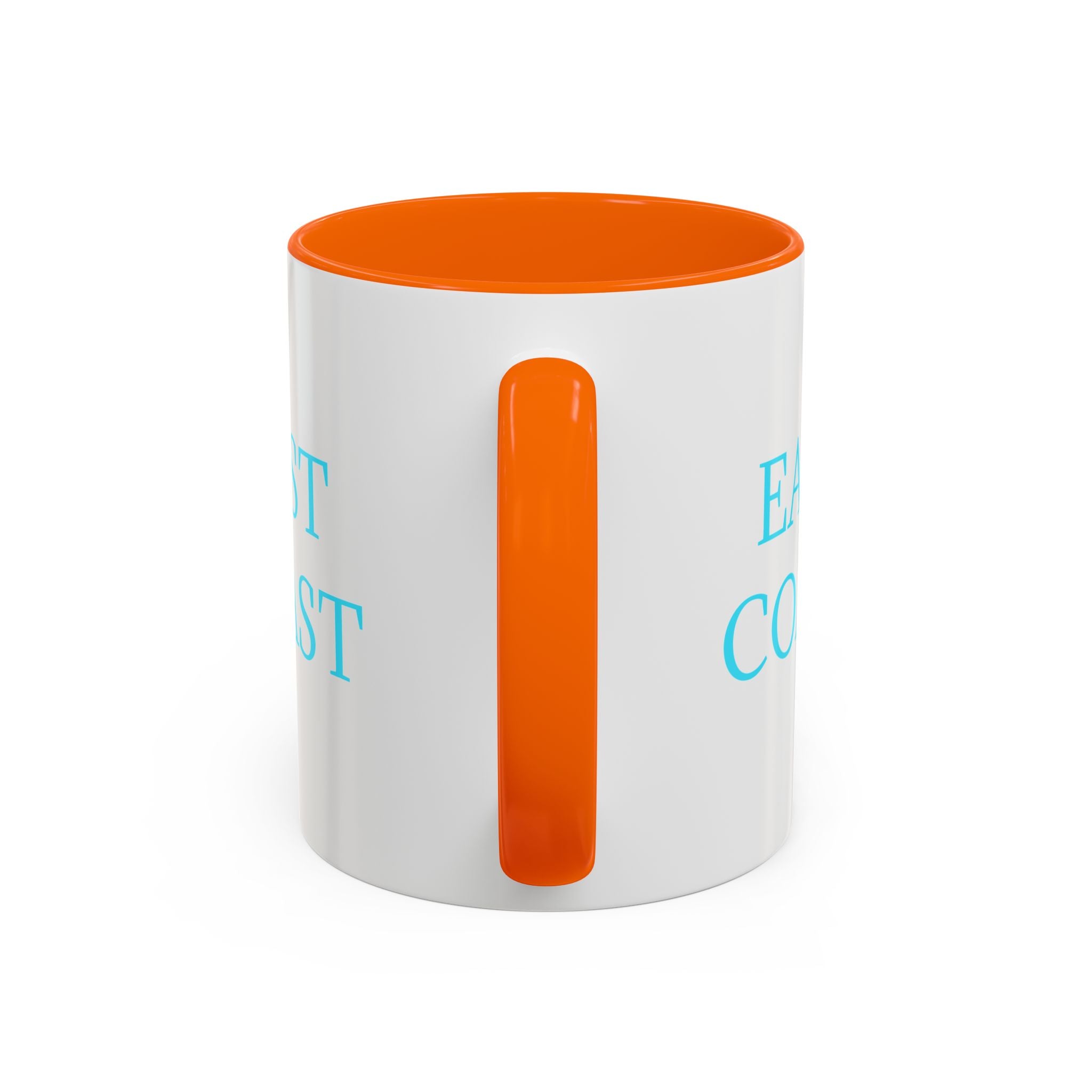 EAST Coast Coffee Mug — Coastal Blue Accent Ceramic Mug (11/15oz)