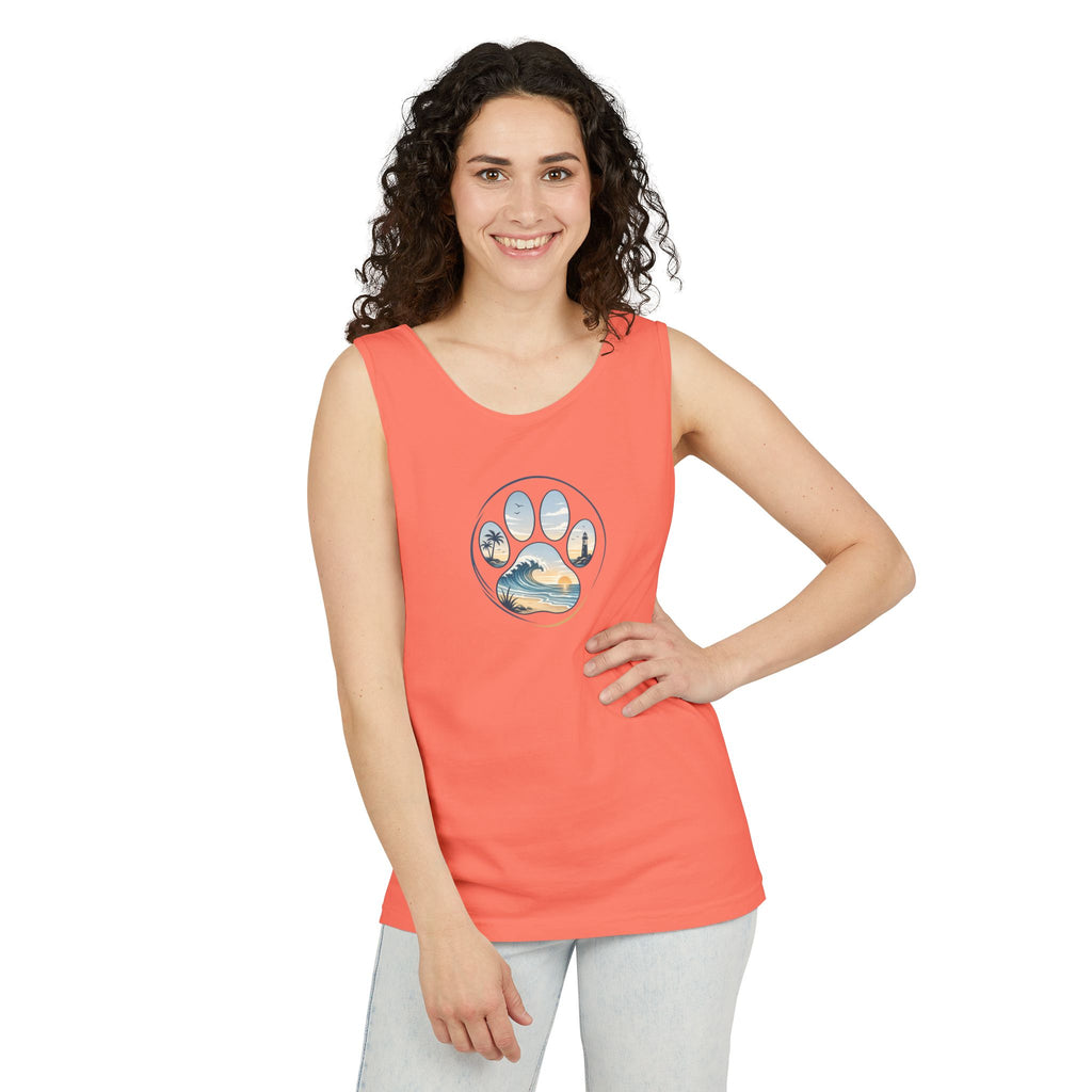 Coast & Paws Signature Unisex Surf Tank Top — Beach Vibes Tank