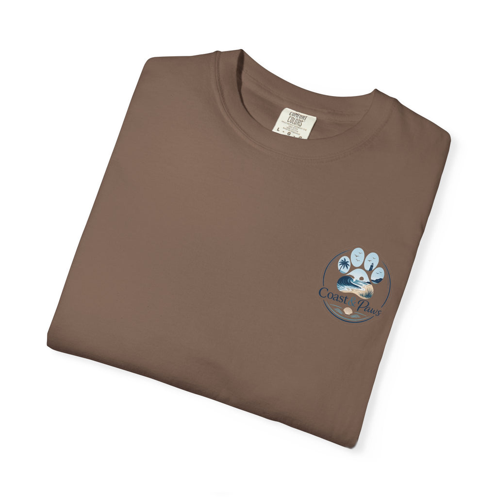 Coast & Paws Signature (Coastal Blue) Unisex Garment-Dyed T-shirt