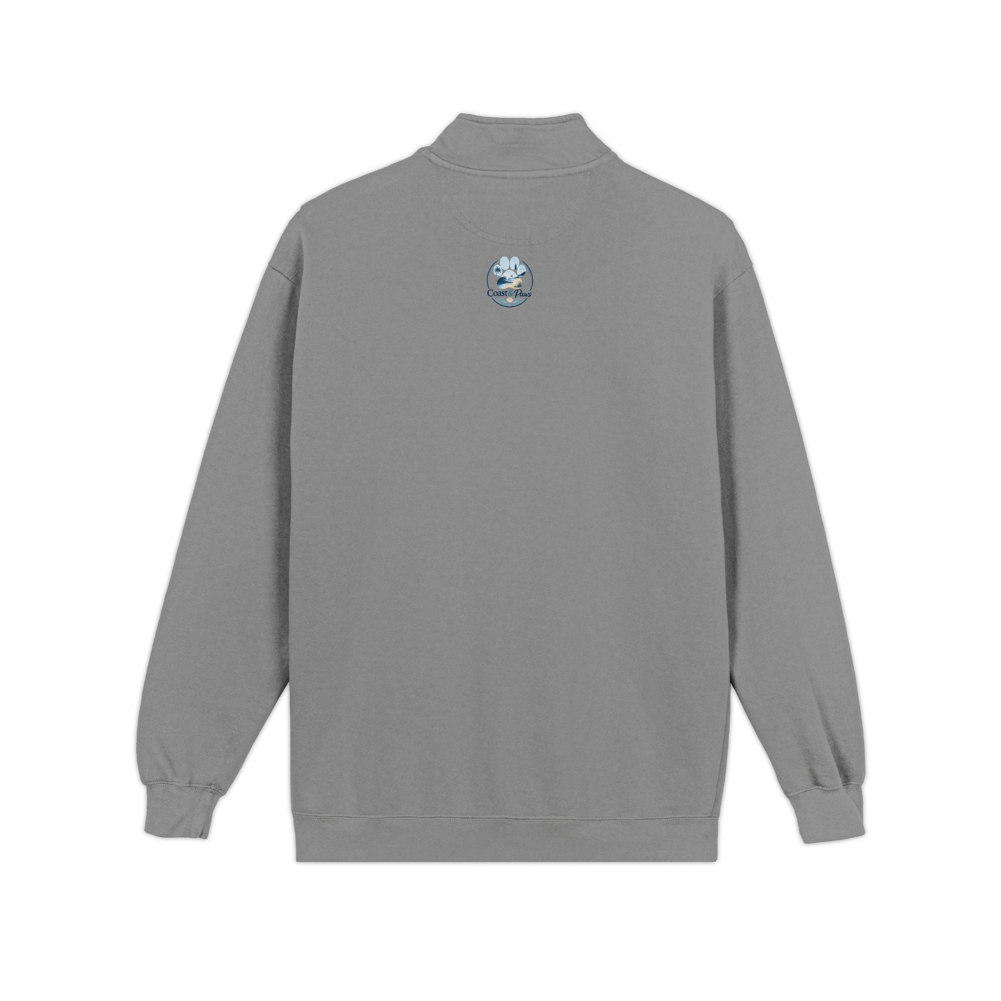 Quarter-Zip Sweatshirt — "Treat Dealer" Paw
