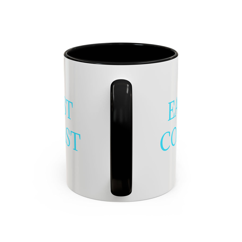 EAST Coast Coffee Mug — Coastal Blue Accent Ceramic Mug (11/15oz)