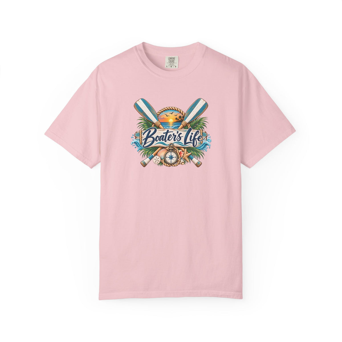 Boater's Life T-Shirt — Nautical Oars & Compass Beach Tee