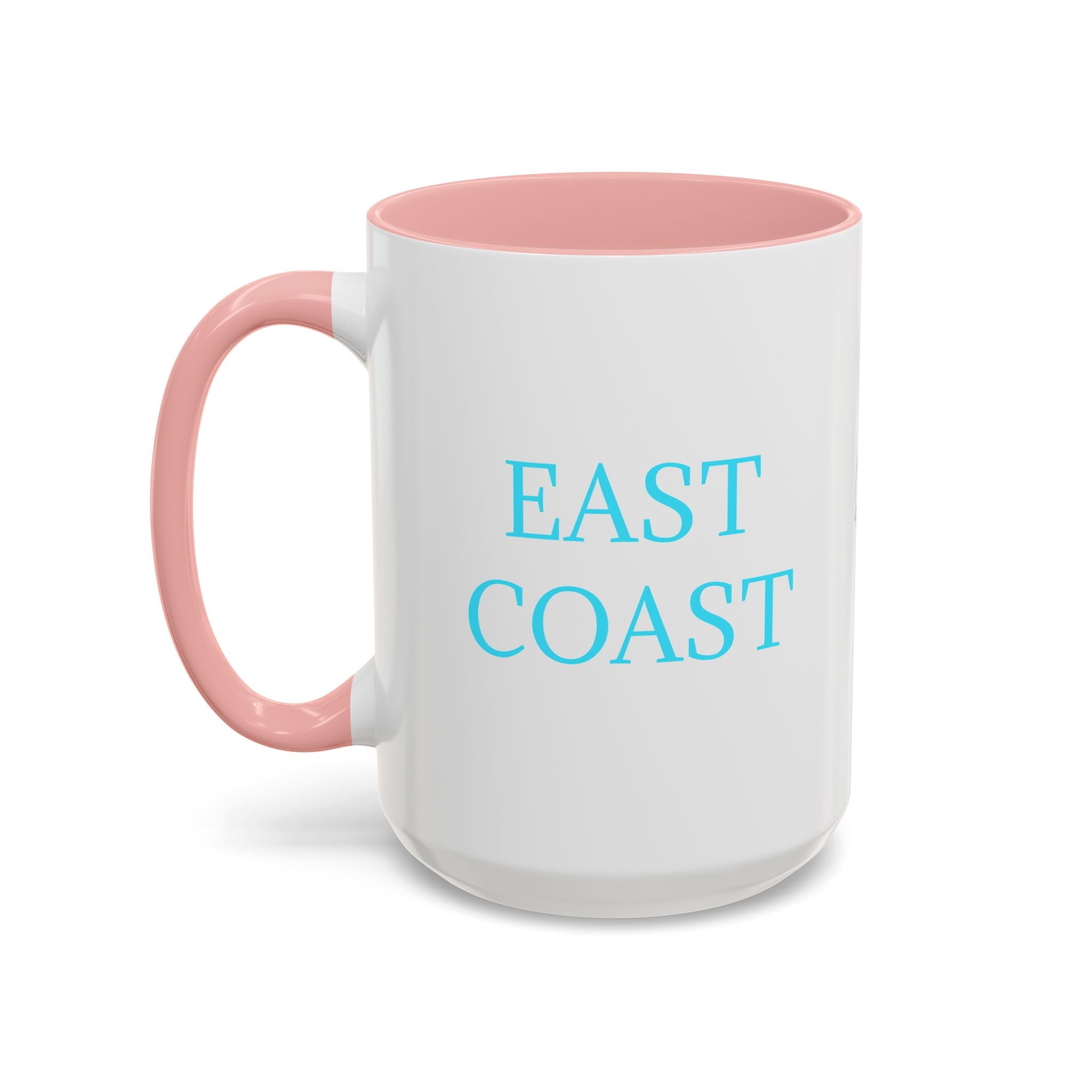 EAST Coast Coffee Mug — Coastal Blue Accent Ceramic Mug (11/15oz)