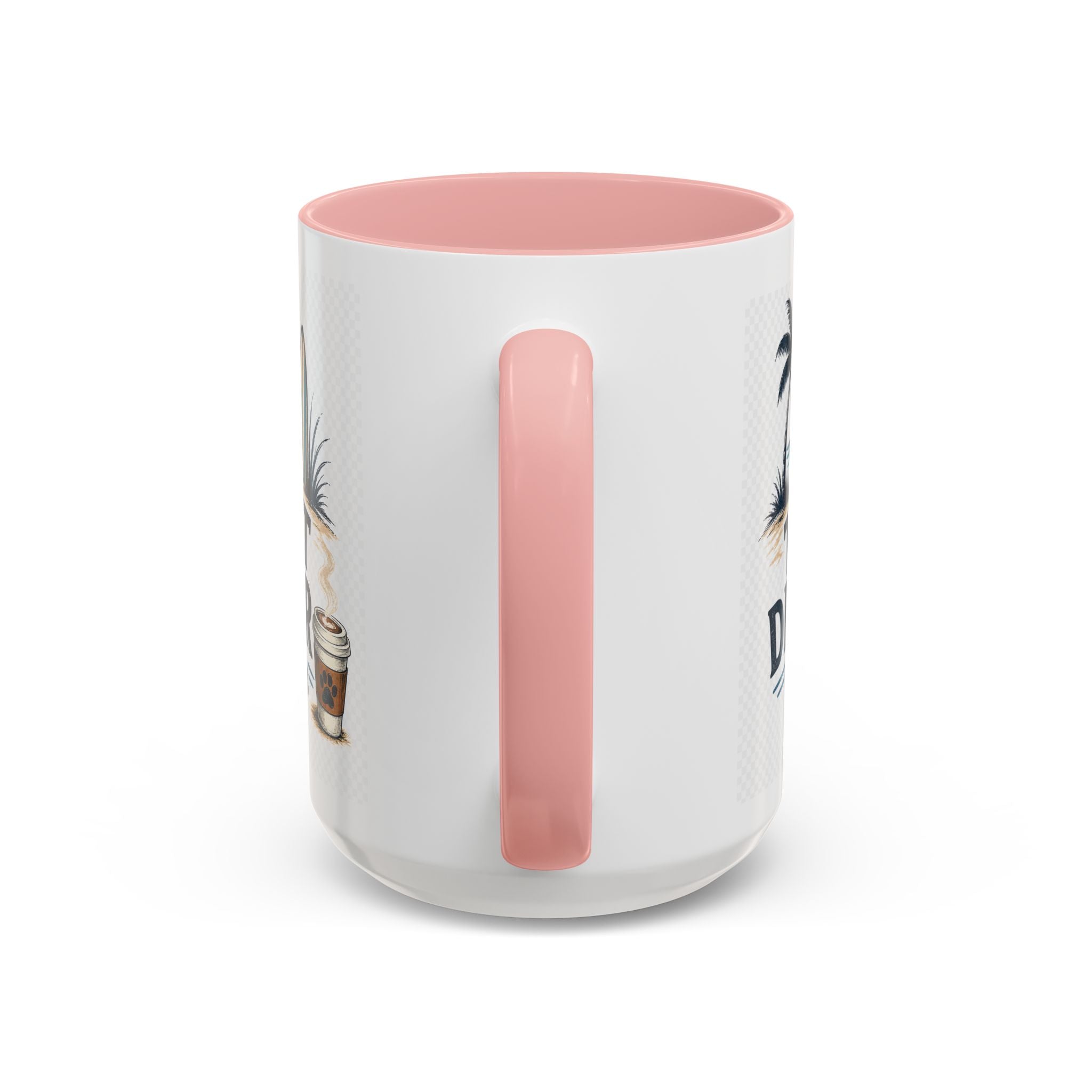 Treat Dealer Coffee Mug – Beach Paw Print Design (15oz)