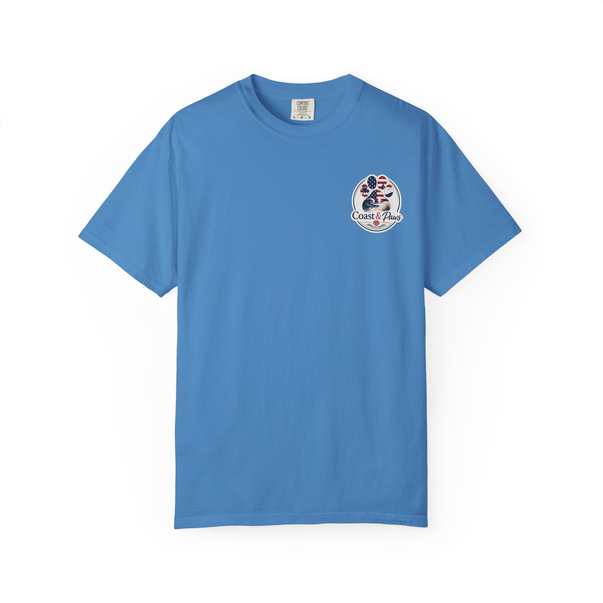 Coast & Paws Signature (Red, White & Blue) Unisex Garment-Dyed T-shirt