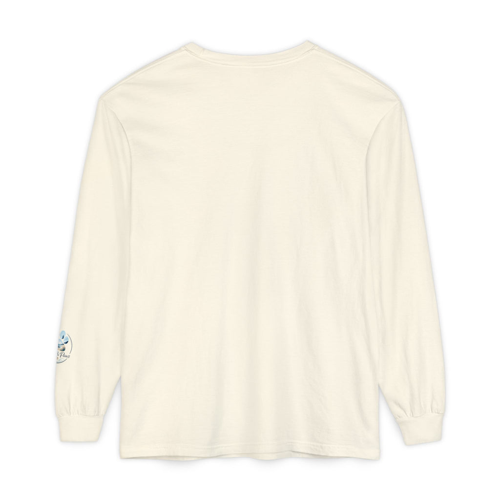 Jeep Girl Long Sleeve Tee — Fall Adventure Pumpkins & Dog Graphic