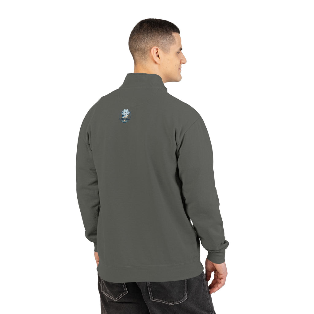 Quarter-Zip Sweatshirt — "Treat Dealer" Paw