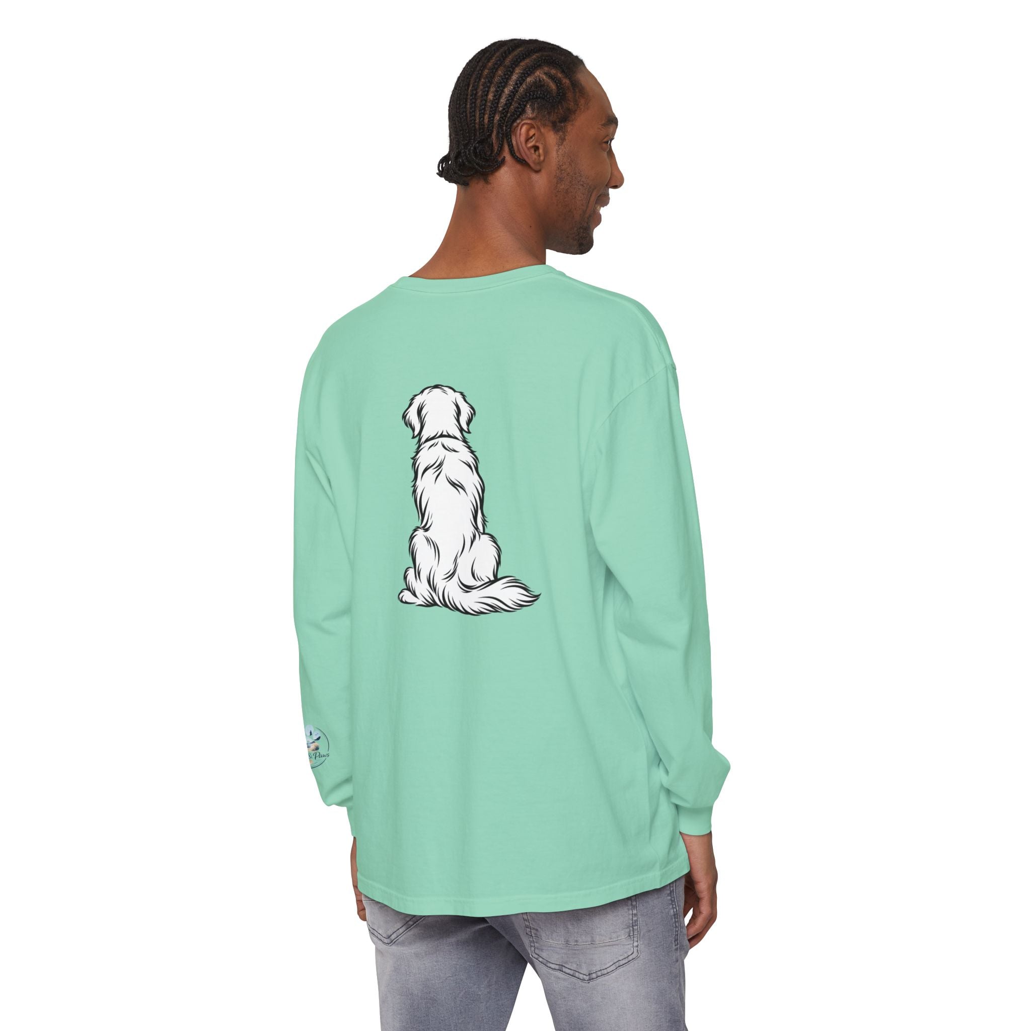 Golden Retriever Front & Back Unisex Long Sleeve Tee
