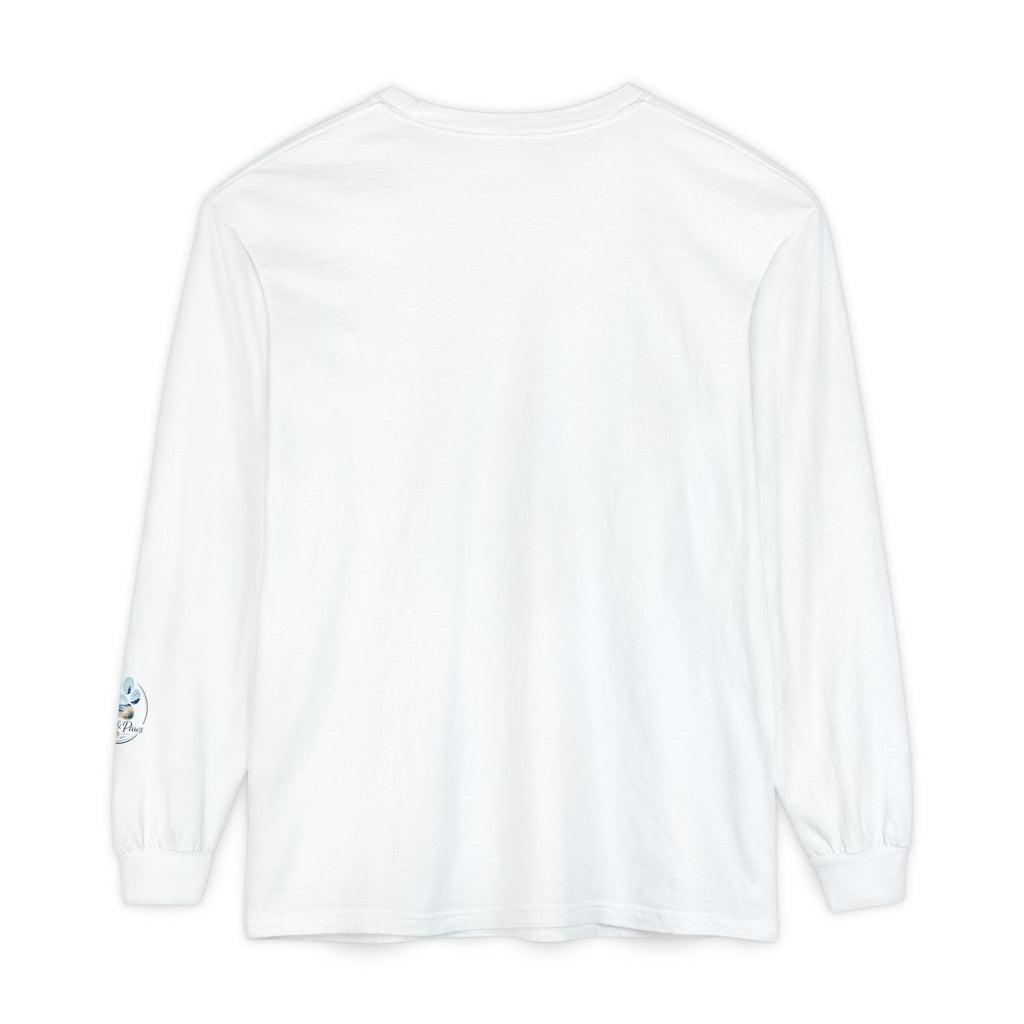 Jeep Girl Long Sleeve Tee — Fall Adventure Pumpkins & Dog Graphic