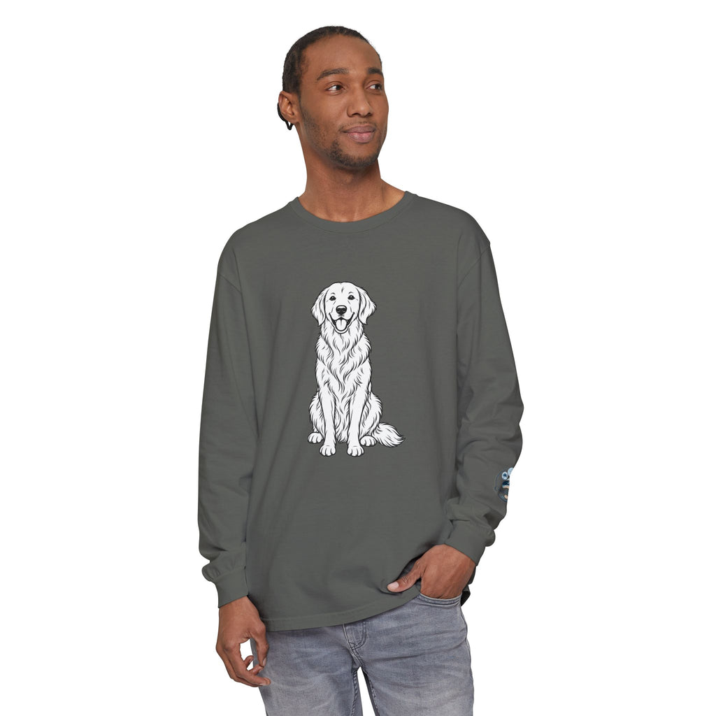 Golden Retriever Front & Back Unisex Long Sleeve Tee