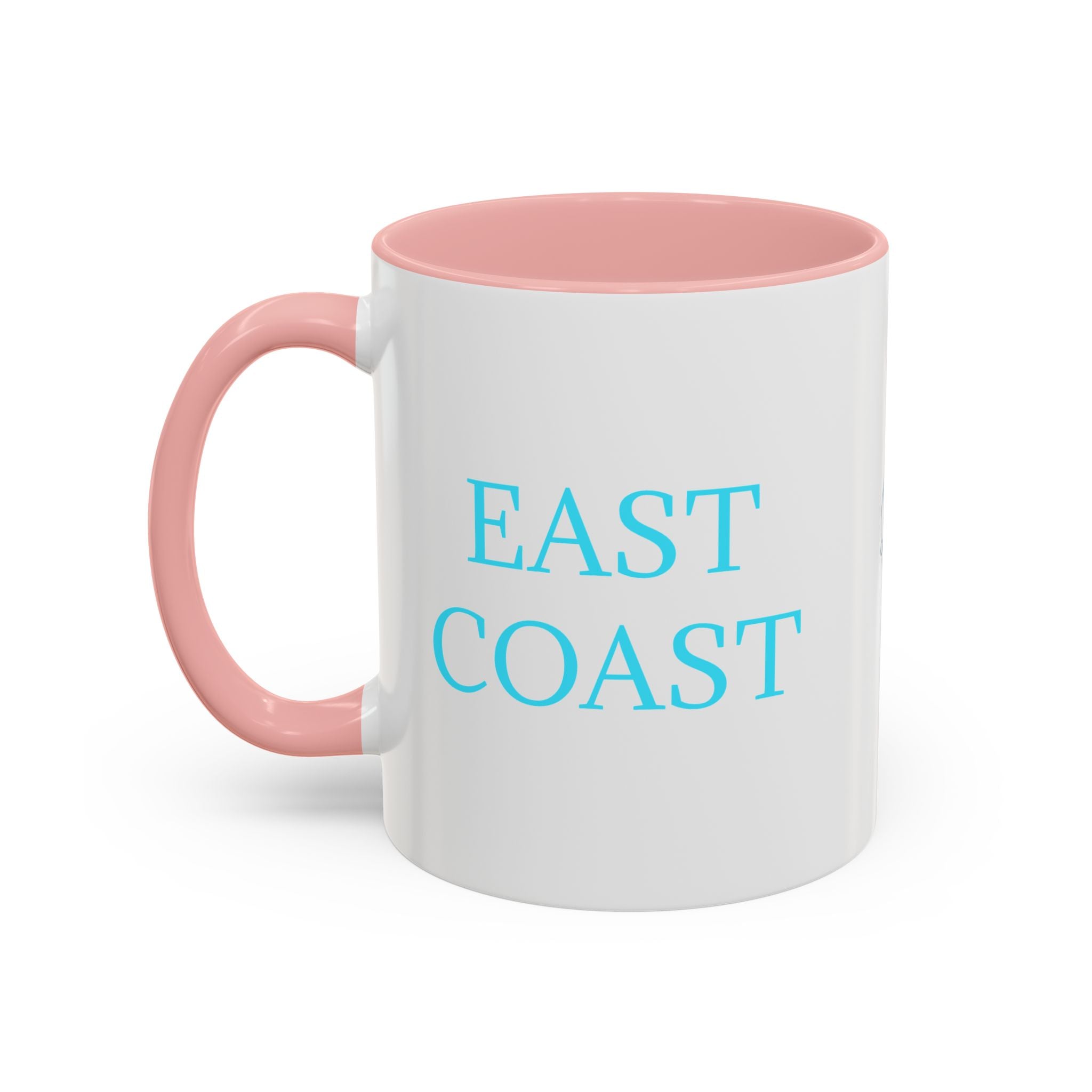 EAST Coast Coffee Mug — Coastal Blue Accent Ceramic Mug (11/15oz)