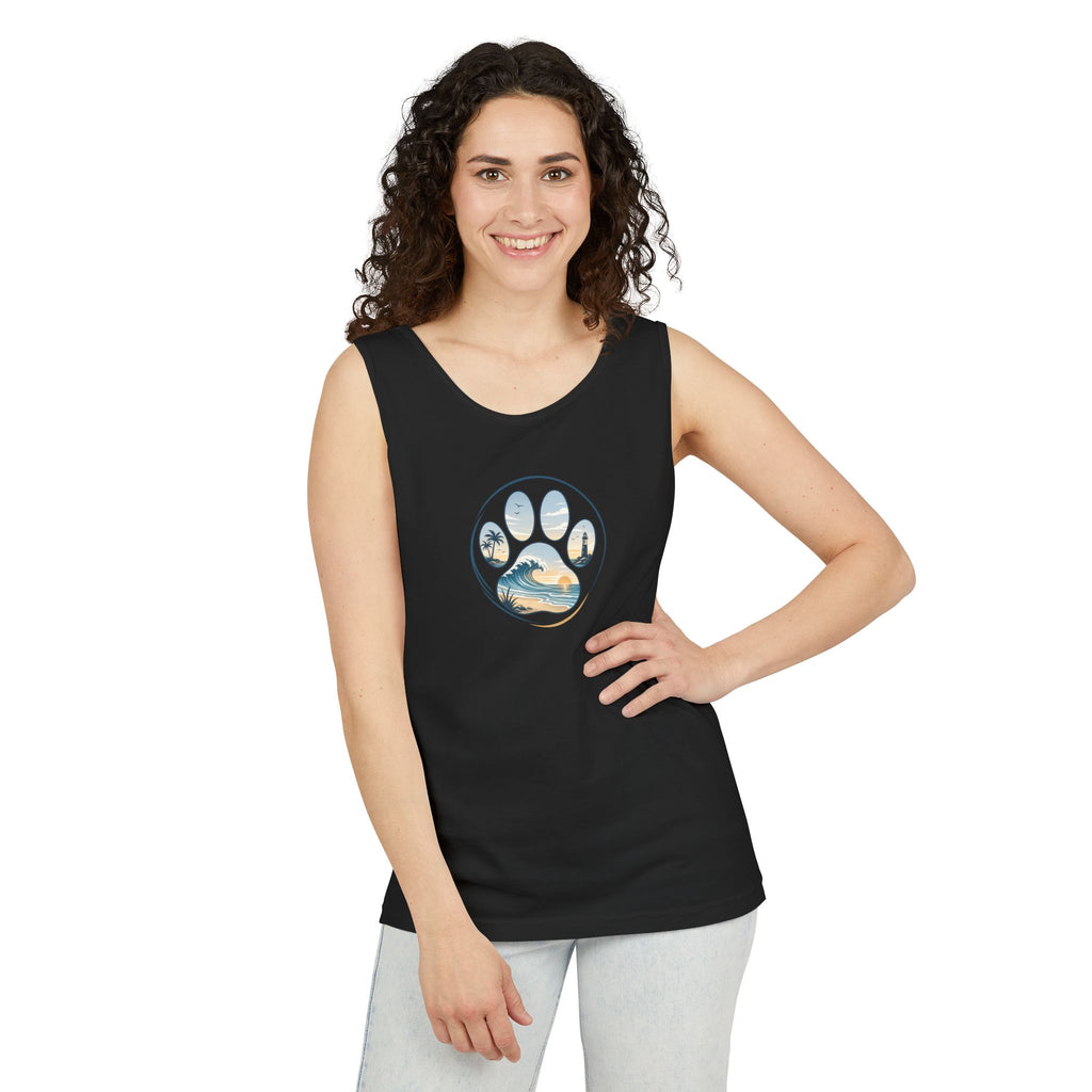 Coast & Paws Signature Unisex Surf Tank Top — Beach Vibes Tank