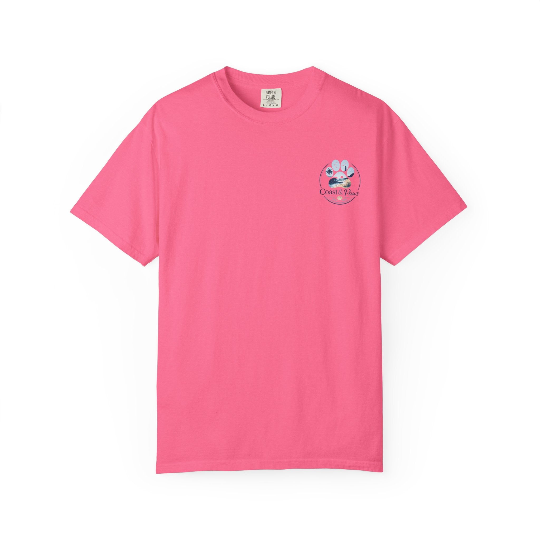 Coast & Paws Signature (Coastal Blue) Unisex Garment-Dyed T-shirt