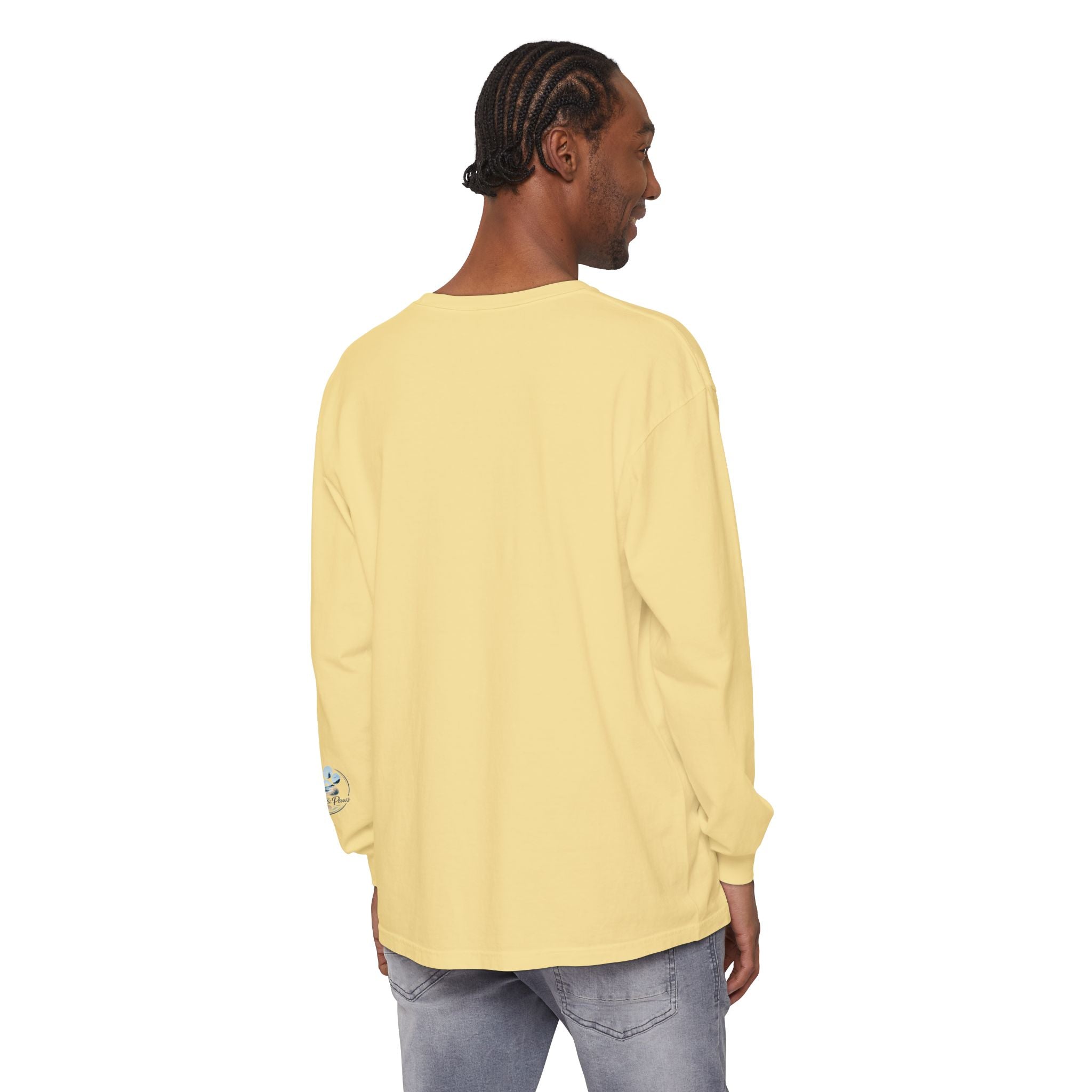 Irish Setter Unisex Long-Sleeve Tee with Coast & Paws logo on sleeve
