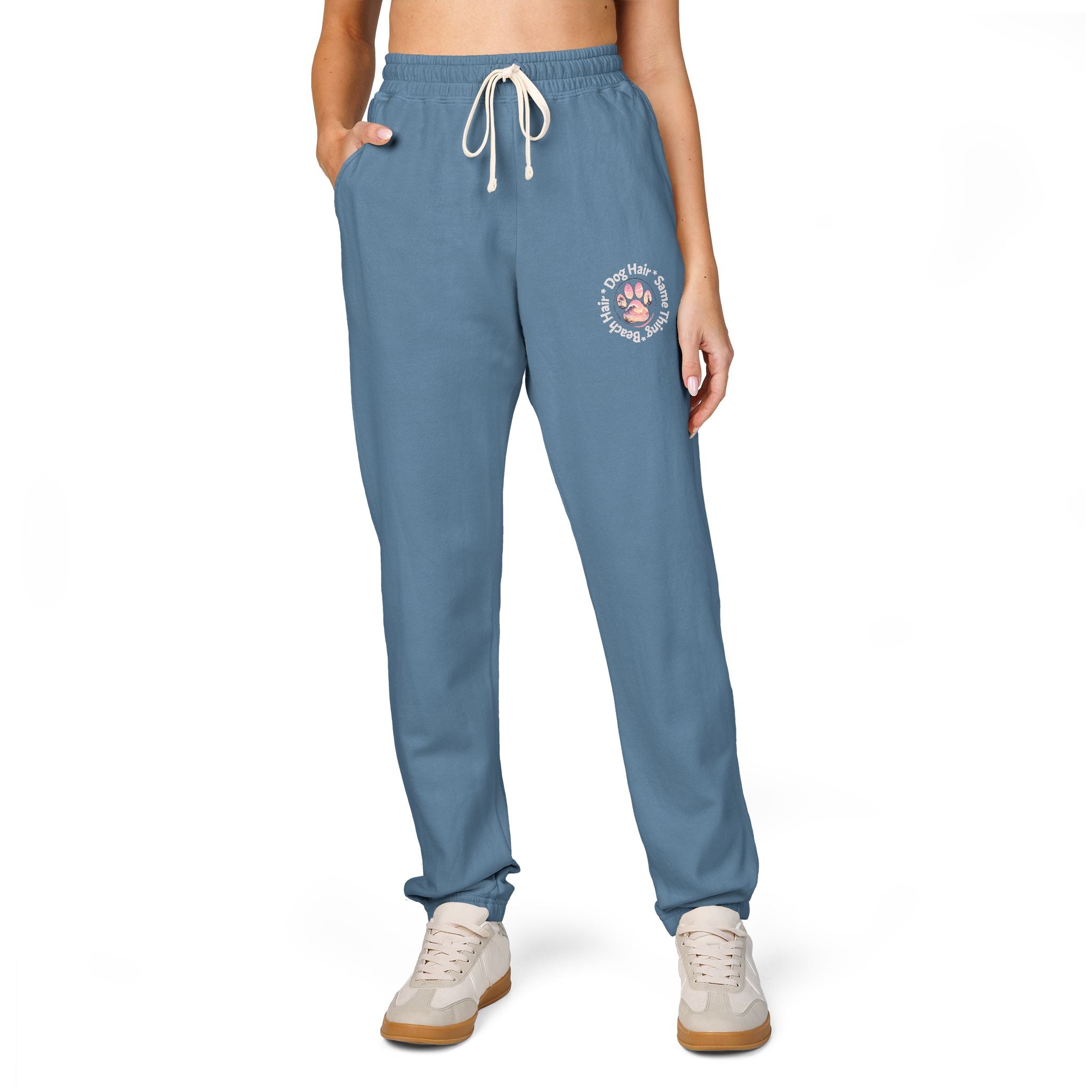 Beach Hair, Dog Hair, Same Thing Sweatpants — Garment-Dyed Fleece Joggers