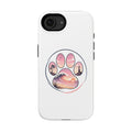 Beach Paw Phone Case — Impact-Resistant Tropical Paw Print iPhone Cover