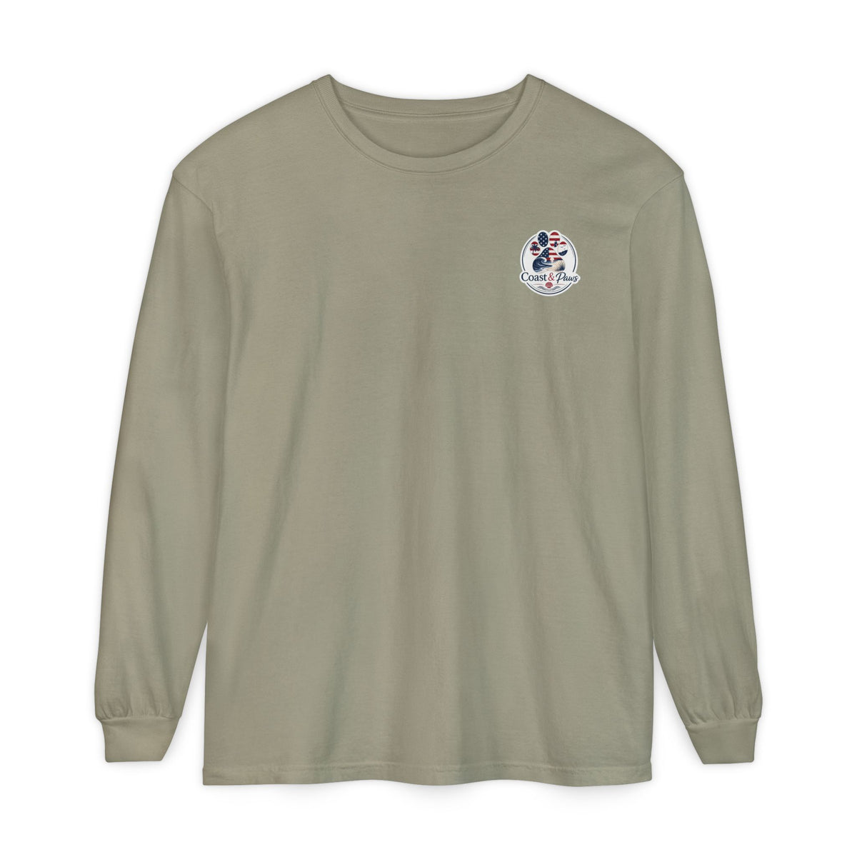 Patriotic Coast & Paws Signature Long Sleeve T‑Shirt