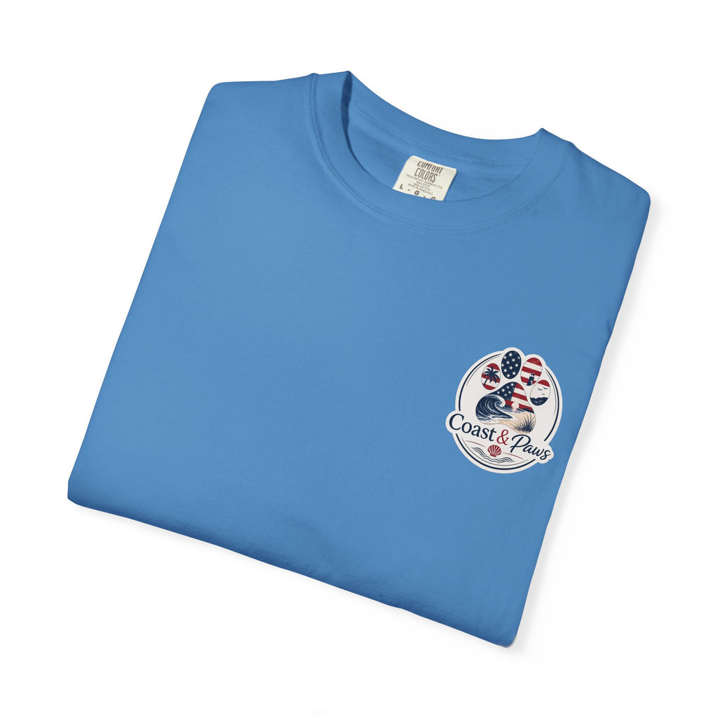 Coast & Paws Signature (Red, White & Blue) Unisex Garment-Dyed T-shirt