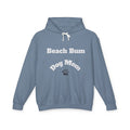 Beach Bum Dog Mom Hoodie — Paw Print Lightweight Comfort Colors Hooded Sweatshirt