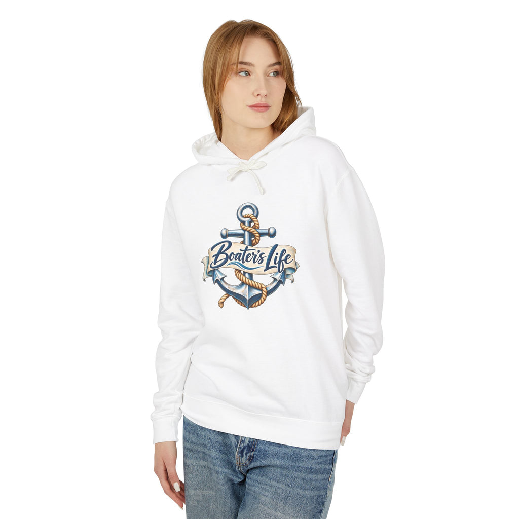 Boater's Life Anchor Unisex Hoodie — Nautical Boat Lover Lightweight Sweatshirt