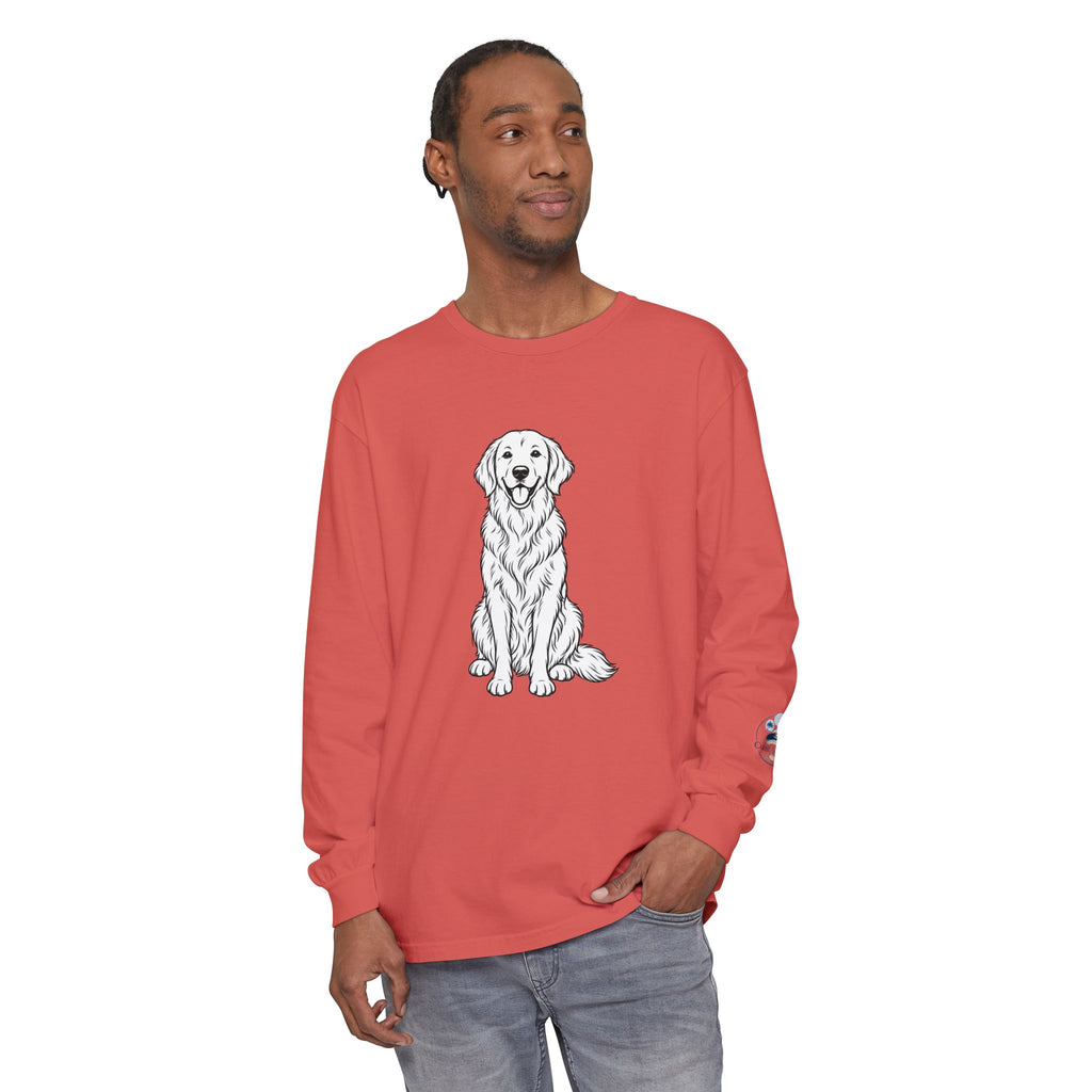 Golden Retriever Front & Back Unisex Long Sleeve Tee