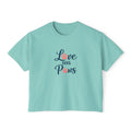 Love Has Paws Boxy Tee — Women’s Cute Cat & Dog Paw Comfort Colors Graphic Shirt