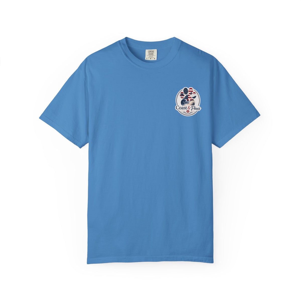 Coast & Paws Signature (Red, White & Blue) Unisex Garment-Dyed T-shirt