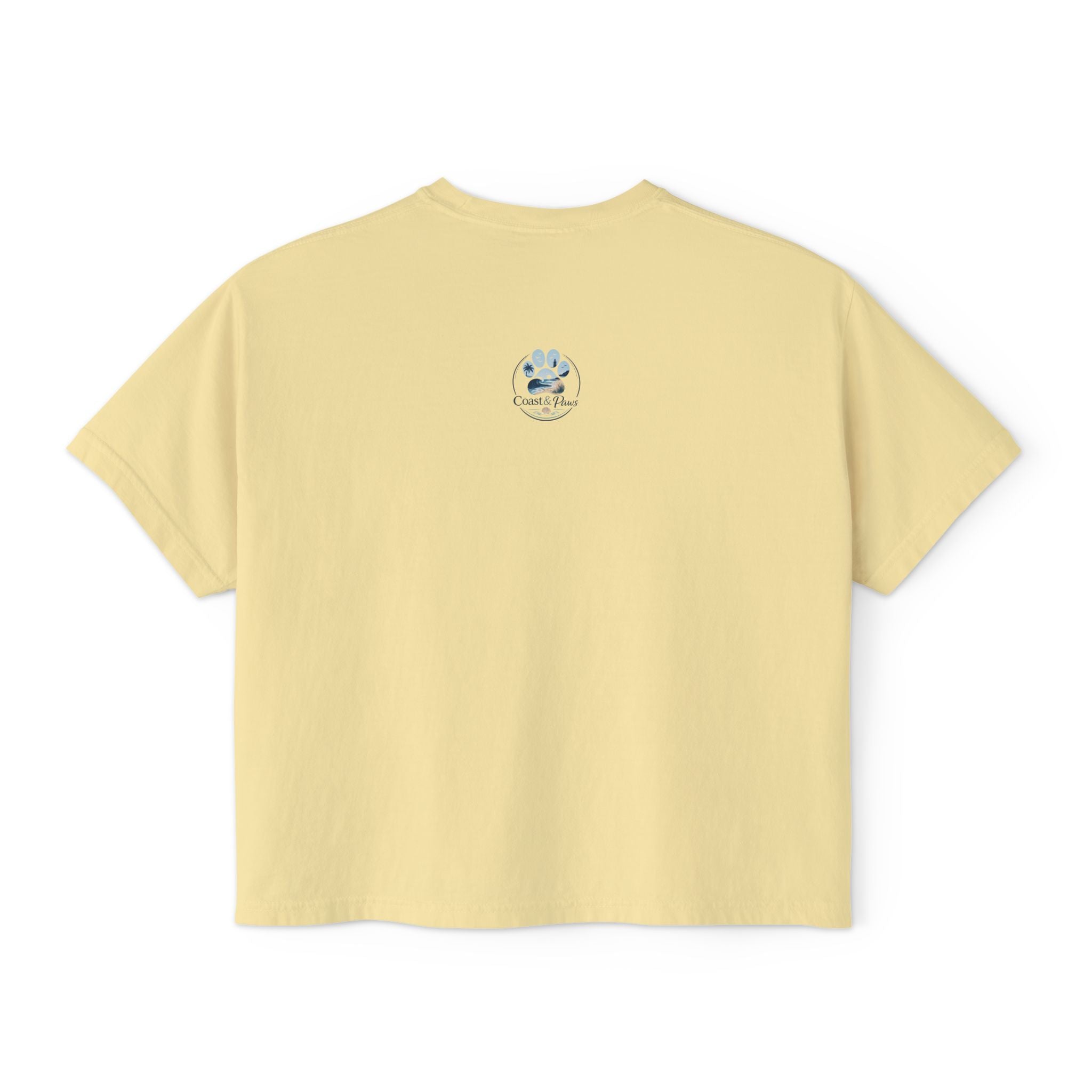 Paws, Prosecco, Repeat Boxy Tee — Crop Shirt
