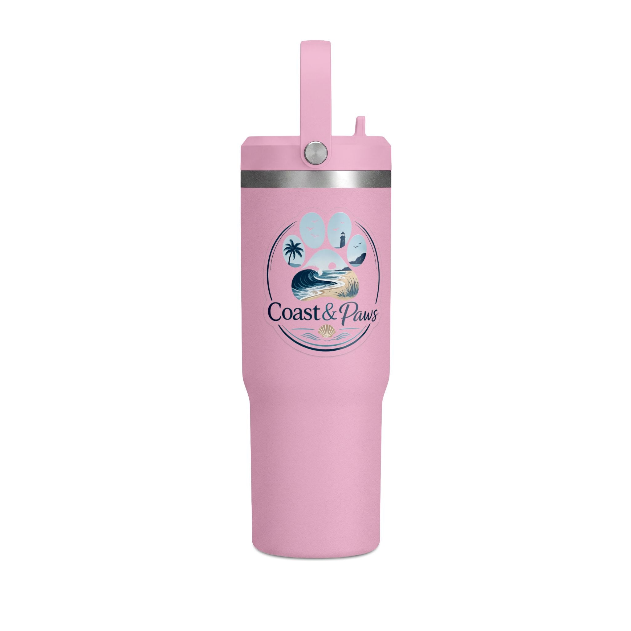 32oz Nomad Tumbler – Coast & Paws Signature Stainless Travel Cup