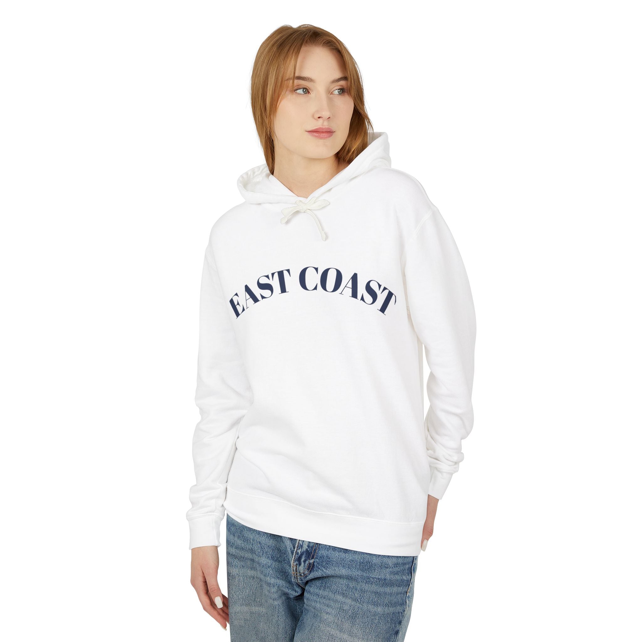 East Coast Hoodie — Nautical Varsity Graphic Lightweight Pullover