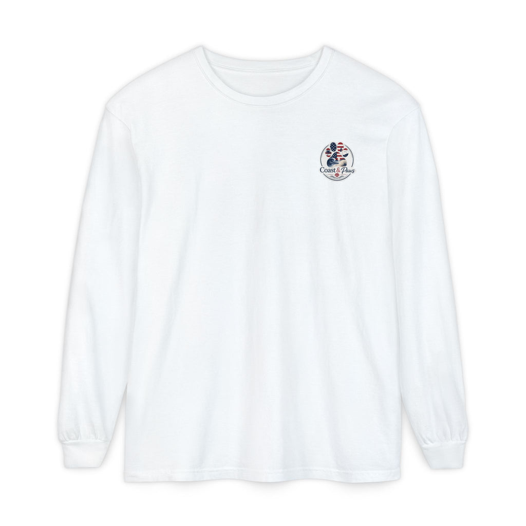 Patriotic Coast & Paws Signature Long Sleeve T‑Shirt