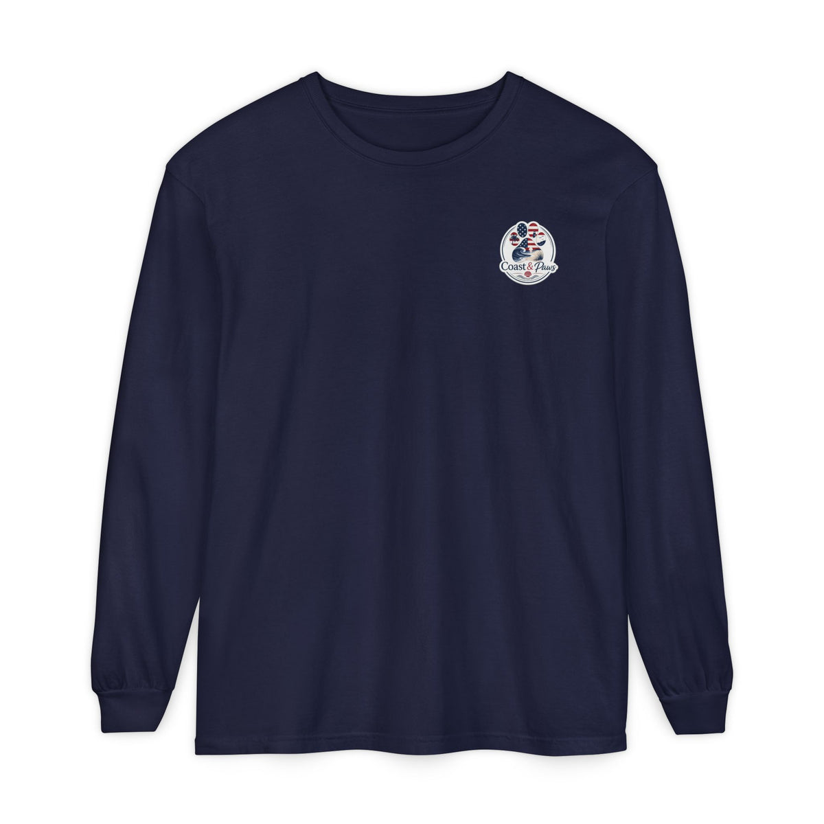 Patriotic Coast & Paws Signature Long Sleeve T‑Shirt