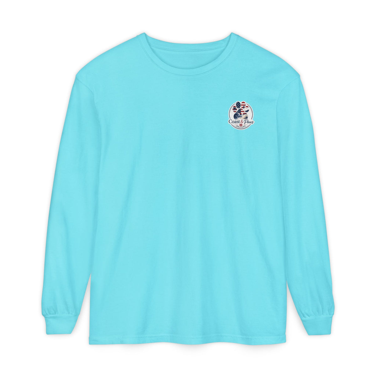 Patriotic Coast & Paws Signature Long Sleeve T‑Shirt